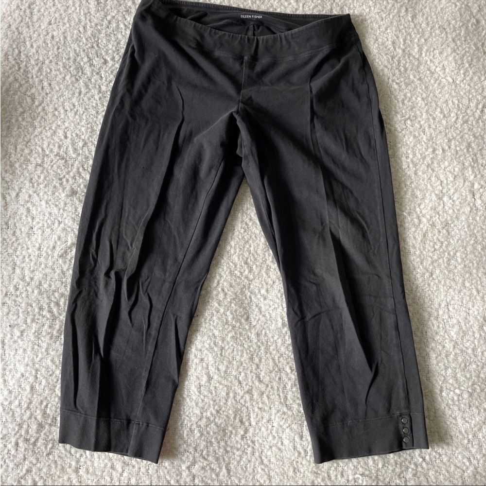 Eileen fisher black‎ cropped pants M